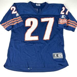 Vintage Starter 90s Chicago Bears #27 Lewis Tillman Mens Football Jersey Medium